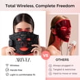 thumbnail image 5 of ARIVEA LED Red Light Therapy Face Mask – Wireless Rechargeable Skin Rejuvenation Device for Home, Travel & Facial Care, Black, 5 of 5