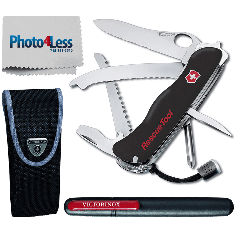 Victorinox Swiss Army Rescue Tool Pocket Knife with Pouch + Pocket