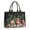 Red Mushroom Snail, variant on Large Capacity Tote Bag,Red Mushroom Skull Black Pattern Handbag Fashion Luxury Tote Bag,15.7"x13"x 5.1" Inches,Laptop Compatible