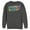 Charcoal Heather, variant on Men's Justice League Tie Dye Emblem  Sweatshirt Black 2X Large