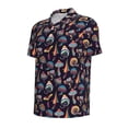 thumbnail image 4 of Wukai Mushroom Doodle Men’s Polo Shirts,Quick-Dry Athletic Shirt,Classic Fit Shirts-4X-Large, 4 of 8