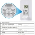 thumbnail image 4 of Indoor in Wall Timer Switch for Light, 7 Day, 7 ON/Off Settings, DST RDM Mode, Programmable Digital Switch Timer for Lights, Fans, Motors, Neutral Wire Required, ETL Listed, 4 of 7