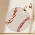 thumbnail image 4 of Danhjin Bathroom Rugs, Bath Mat Antislip Baseball Shaped Machines Washable Absorbent Fast Dry Waterproof Shower Mat for Bathroom Soft Toilet Mats, 15.75x15.75in, 4 of 6