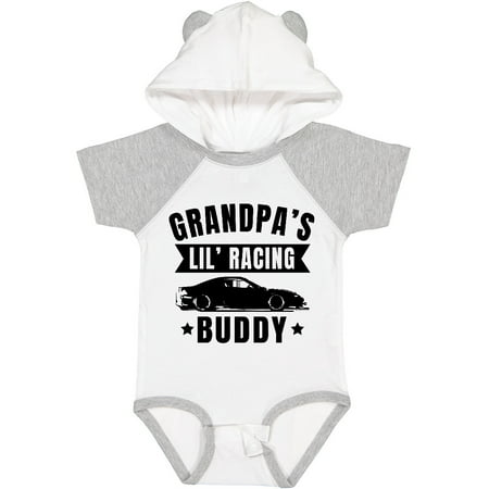 

Inktastic Grandpas Lil Racing Buddy Gift Baby Boy or Baby Girl Bodysuit