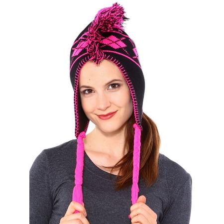 - Women's Mohawk Hat Beanie Pilot Ski Winter Punk Trapper Cap