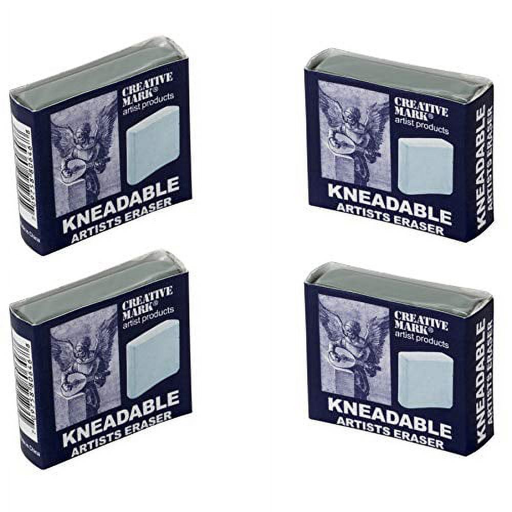 Creative Mark Kneed Eraser For Artists Kneaded Kneadable Kneading Drawing Sketch Charcoal Art Supplies LARGE - 4 Pack