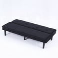 thumbnail image 2 of [Modern Simple Corduroy 66-inch Sofa Bed for Living Room & Bedroom], 2 of 17