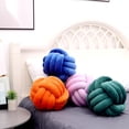 thumbnail image 5 of Knot Pillows Ball Round Throw Pillows Home Decor Cushion Decorative Aesthetic Throw Pillows，Dark Green 11inch, 5 of 13