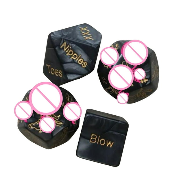 Fairnull 1/2/4/5Pcs Sexy Reusable Dice Set Safe Exciting Luminous Design Tricky Night Club Toy for Endless Fun