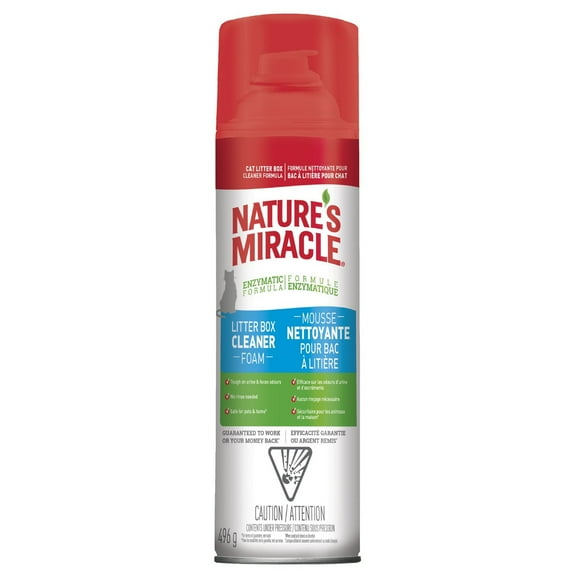Nature's Miracle Mousse de Nettoyage pour Bac à Litière, 496g