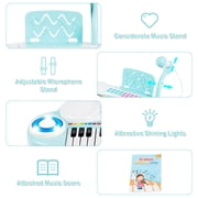 Costway 37-Key Toy Keyboard Piano Electronic Musical Instrument Blue