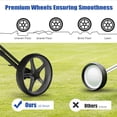 thumbnail image 6 of Gymax 3 Wheels Foldable Golf Push Pull Cart Trolley w/ Adjustable Handle Brake Grey, 6 of 10