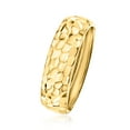 thumbnail image 3 of Ross-Simons 10kt Yellow Gold Hammered Round Groove-Pattern Ring, Women's, Adult, 3 of 8