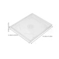 thumbnail image 5 of 6 Pcs Clear Transparent Cases Cd Bags Jewel Boxes Dvd Storage Slim Holders Empty Accessories For Protection Home Office Use, 5 of 5
