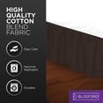 thumbnail image 6 of Ruffled Bed Skirt (Full, Brown) 18 Inch Drop Dust Ruffle with Platform, Poly/Cotton Fabric, Available in All Bed Sizes and 14 Colors - Blissford, 6 of 6