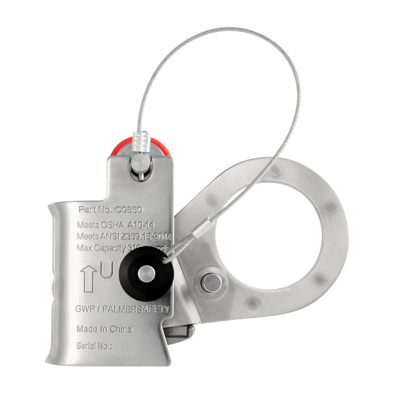 koolsoo Rope Grab Sturdy High Strength Fall Arrester for Rescuing Rappelling Outdoor