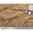 thumbnail image 3 of Soimoi Silk Fabric Dot & Floral Decorative Printed Fabric 1 Yard 42 Inch Wide, 3 of 3