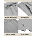 thumbnail image 6 of COOFANDY Men's Casual Drawstring Pants Regular Fit Lightweight Stretch Joggers Pants Elastic Waist Twill Pants, 6 of 10