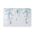 thumbnail image 1 of Green Bathroom Rug Green Bath Mat Leaf Bath Mat Leaf Bathroom Rug Eucalyptus Leaves Bathroom Mat 16"x24", 1 of 8