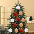 thumbnail image 2 of PLPPYFS 15 Pcs Velvet Christmas Balls Bulk Flocked Christmas Tree Ball Ornaments Plastic Xmas Decorative Hanging Ornaments, 2.36 inch Christmas Tree Ornaments Velvet Balls, for Christmas 2025, 2 of 6