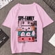 thumbnail image 3 of Camiseta estampada de Manga Anya Forger para mujer, remera de Anime Rosa divertida de la familia Spy X, playera informal Harajuku de Manga corta para mujer, 3 of 5