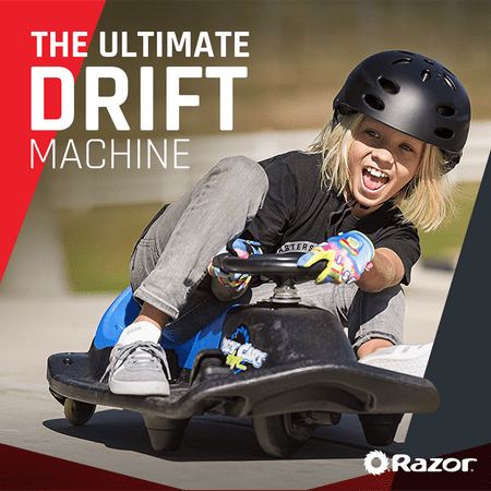 Razor - Crazy Cart Shift Battery-Powered Cart - Blue/Black