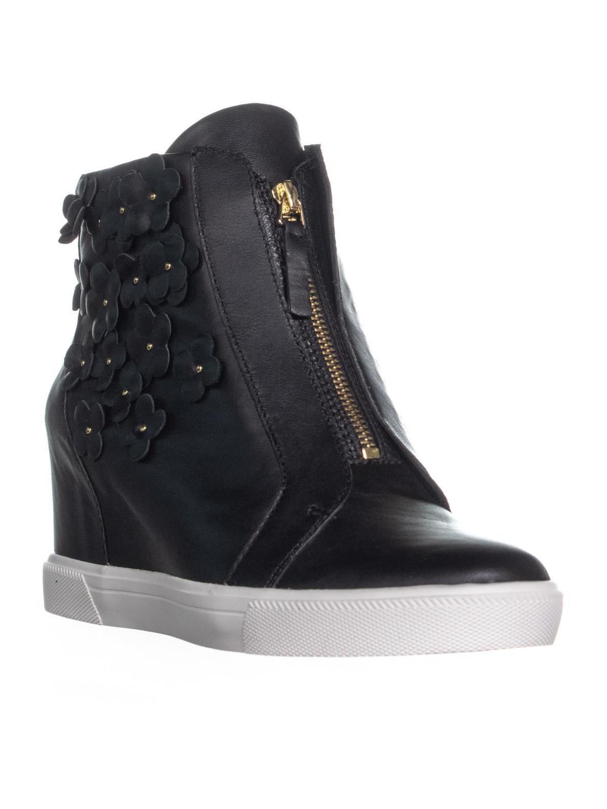 DKNY - Womens DKNY Connie Wedge Sneaker Center Zip Pull On Sneakers ...