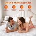 thumbnail image 7 of Vccoem Queen Heated Mattress Pad, Electric Mattress Pad with 9 Heat Settings & 4 Auto Off Timers, Fast Heating, Machine Washable, White, 7 of 7