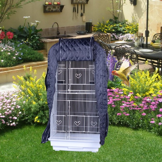 Funda para jaula de pájaros, funda protectora para jaula de pájaros, protección para privacidad de animales con cremallera, funda protectora para Grueso