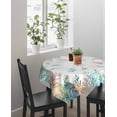 thumbnail image 4 of Beach Coastal Suqare Tablecloth - 54 x 54 Inch, Summer Coral Starfish Nautical Ocean Waterproof & StainResistant Tablecloth, Washable Oil-proof Table Cover for Dining/Party/Wedding/Camping/Buffet, 4 of 9