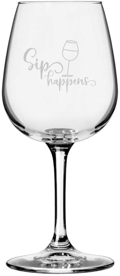 BVintage Double Infinity Symbol Monogram Inspired Libbey Wine Taster Glass 