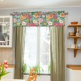 thumbnail image 3 of Yayeee Kitchen Valance Rod Pocket 54" x 18" Living Room Window Curtain, Floral Pattern, 3 of 6