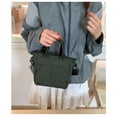 thumbnail image 4 of Bolso bandolera mini informal para mujer, de lona, para uso diario | Bolso bandolera ajustable para mujer | Bolso ligero de lona suave para ir al trabajo, de compras o para citas., 4 of 9