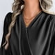 thumbnail image 5 of Sudadera con capucha de viaje,Blusa de gasa con cuello en V para mujer, camisa informal de manga larga, poliéster, tela ligera y suave, ideal para ir a la oficina, sopatenor, 5 of 9