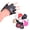 Black, variant on Pu Leather Fingerless Glove For Goth Punk Rock Lolita Harajuku Stage Party