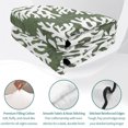 thumbnail image 4 of Quilts King Size, Dark Green Coral Coastal Soft Comforter Bedding Set for Bed, White Summer Beach Seaside Ocean Lightweight Quilted Bedspread with Pillow Cover(2 Pieces) for All Season, 96x106 Inch, 4 of 9