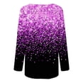 thumbnail image 4 of FAIWAD Tuniques pour Femmes Manches Longues Col Rond à Blocs de Couleur Chandail Ample et Fluide, 4 of 5