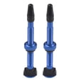 thumbnail image 2 of Válvula sin cámara de 4 piezas, 60 mm, vástago de válvula con tapas de válvula para neumáticos sin cámara / de carreras, azul Cola Válvula Tubeless Bike, 2 of 8