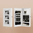 thumbnail image 3 of SOPTY Jewelry Armoire with Photo Frame, 23.62 x 11.81 x 3.55 inch, Small Storage Jewelry Cabinet Organizer, Wall Mount (White)，Chic Bedroom Furniture & Gift for Women, 3 of 18