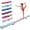 Blue Pink, variant on 8FT/9.5FT Folding  Beam, Portable Gymnastics Beam Equipment with Non Slip Rubber Base & Suede Cover for /Practice/Professional  Exercise