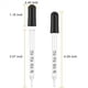 thumbnail image 4 of Goteros LíQuidos de Vidrio de 200 Piezas 1 Ml, Pipetas Cuentagotas con Bombilla de SuccióN Negra, para Maquillaje LíQuido ArtíStico, Estilo de Punta Recta, 4 of 5
