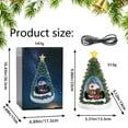 thumbnail image 3 of Resin Christmas Village Buildings Figurines With LED Lights Christmas Music And Battery And Cable Operated, 3 of 9