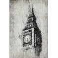 thumbnail image 2 of Kimberly, Allen 13x18 White Modern Wood Framed Museum Art Print Titled - Big Ben, 2 of 4