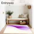 thumbnail image 3 of ODIKA 6'x9' Machine Washable Non-Slip Area Rug, Ethereal Gradient Waterfall Ombre Artistic Flowing High Traffic Rug, Purple, 658046, 3 of 7