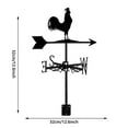 thumbnail image 3 of Stainless Steel Spray Painted Flying Weather Vane Ornaments North America Europe Courtyard Outdoor Decoration, 3 of 5