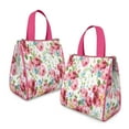 thumbnail image 2 of Pioneer Flower Floral Print Pattern Insulated Lunch Bag for Women & Adults,Large Portable Soft Cooler Lunch Bag,Thermal Food Storage Tote with Pearl Cotton,8.66L,8.75x5.75x9.5 Inch, 2 of 6