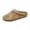 Khaki, variant on Slippers for Women Slip On Comfortable Casual Indoor Outdoor House Slippers Mule Shoes Closed Toe Backless Non Slip Sole Platform Shoes