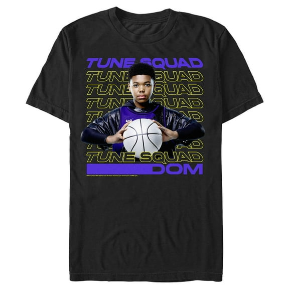 Men's Space Jam: A New Legacy Dom James Tune Squad  Graphic Tee Black Large
