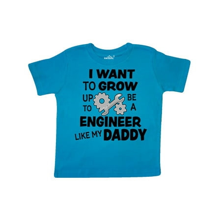 

Inktastic I Want To Grow up To Be a Engineer Like My Daddy Gift Toddler Boy or Toddler Girl T-Shirt