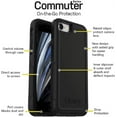 thumbnail image 5 of OtterBox Commuter Series Back Cover Cell Phone Case for Apple iPhone SE, Black, 5 of 7